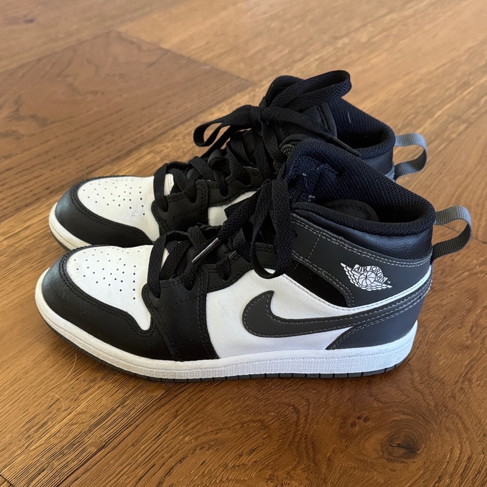 Nike Kids Black and White High-Top Sneakers